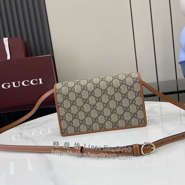 Gucci專櫃古馳最新款Emblem系列超迷你肩背包斜挎女包 jh2409型號：820688